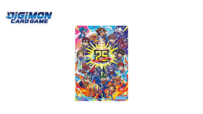 DIGIMON CARD GAME OFFICIAL SLEEVES DIGIMON ANIMATION SERIES 25th